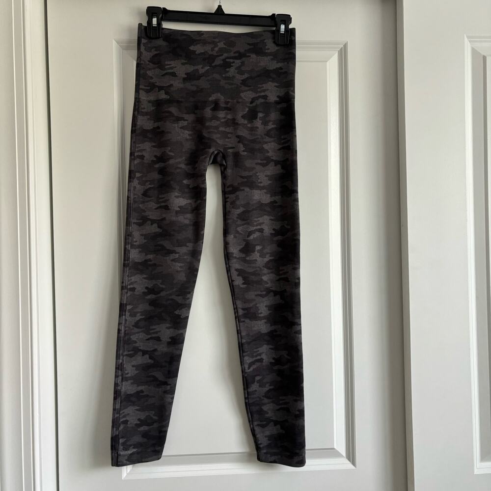 Spanx Look at Me Now Leggings Heather Camo Sz XL